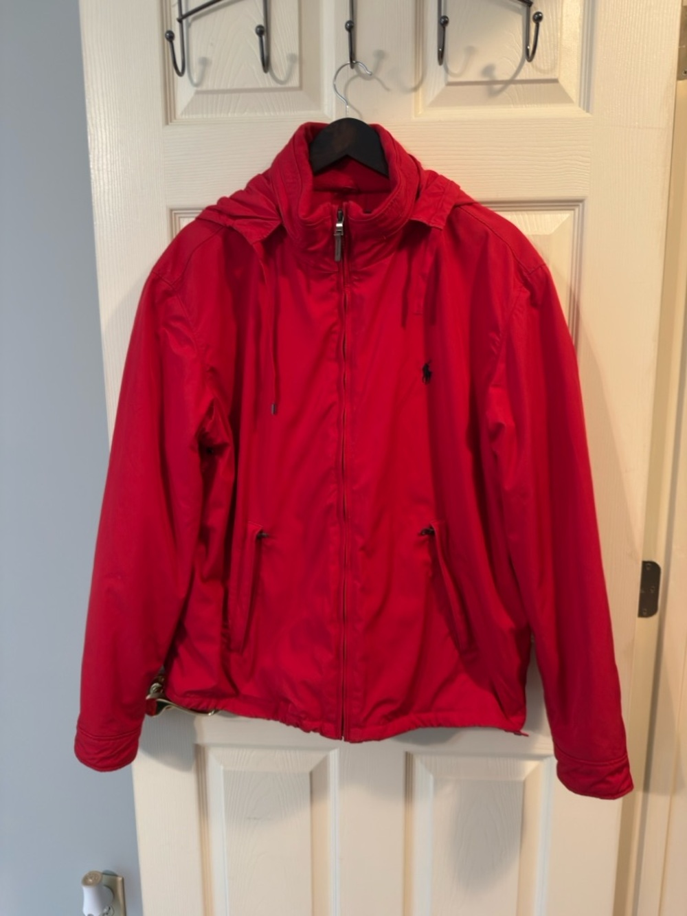 Ralph Lauren Bright Red Lightweight Hooded Jacket
